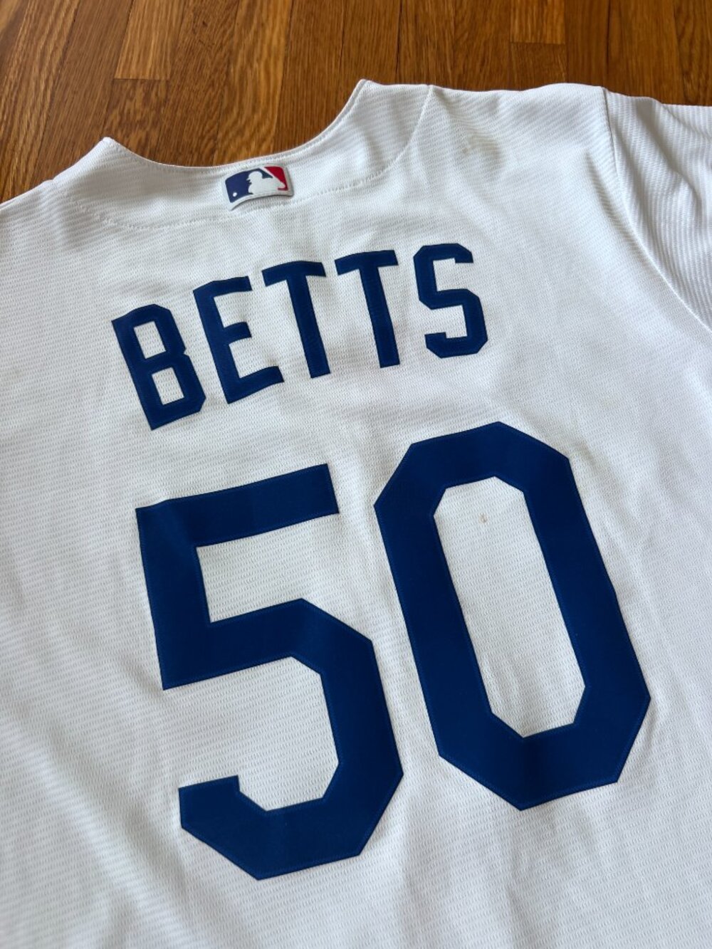 Mookie Betts Nike #50 LA Los Angeles Dodgers White Baseball Jersey - Medium - Picture 4 of 12